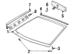 2000 Mercury Cougar Windshield Diagram - F8RZ-6303100-AD