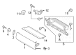 Ford F-150 Lightning Glove Box Diagram - NL3Z-78519C36-AA