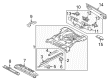 2010 Ford Escape Floor Pan Diagram - AL8Z-7811215-A