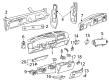 2005 Ford F-250 Super Duty Glove Box Diagram - 3C3Z-2506024-CB