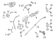 Ford Ranger Front Door Striker Diagram - AB3Z-21265A04-A