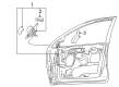 Ford Focus Mirror Cover Diagram - 98AZ-17K709-AA