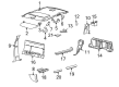 2003 Ford F-150 Sun Visor Diagram - 1L3Z-1504105-AAB