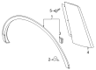 Lincoln Mud Flaps Diagram - VLC5Z-16A550-B