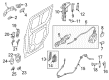 2017 Ford Transit Connect Door Handle Diagram - DT1Z-6122666-AB