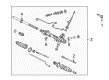 2001 Mercury Mountaineer Tie Rod End Diagram - F5TZ-3A131-A