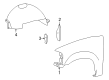 2003 Lincoln Navigator Fender Diagram - 2L7Z-16005-AA