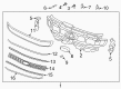 Ford Expedition Grille Diagram - JL1Z-8200-GA