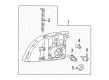 2004 Mercury Mountaineer Headlight Diagram - 5L9Z-13008-AA