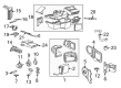 2003 Mercury Grand Marquis Blend Door Actuator Diagram - XW7Z-19E616-BA