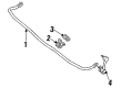 1997 Ford Probe Sway Bar Bracket Diagram - F42Z5486A