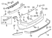 Ford Focus Bumper Reflector Diagram - BM5Z-13A565-B