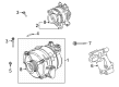 Ford E-350 Super Duty Alternator Bracket Diagram - LC3Z-10A313-B