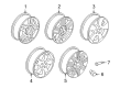 2006 Ford Freestar Spare Wheel Diagram - 6F2Z-1007-D