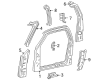 2003 Ford F-150 Front Door Striker Diagram - XL3Z-1826419-AA