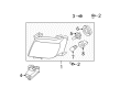 Mercury Headlight Diagram - 8E6Z-13008-A