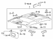 2021 Ford F-250 Super Duty Sun Visor Diagram - HC3Z-2504105-MC