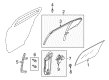 2016 Lincoln MKS Window Run Diagram - AA5Z-5425766-A