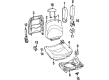 2000 Ford Crown Victoria Seat Cushion Diagram - F8AZ-54632A23-DA