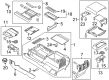 2019 Ford F-150 Center Console Base Diagram - FL3Z-15045A76-CA