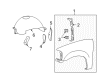 2004 Ford Expedition Fender Diagram - 2L1Z-16006-CA