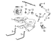 Ford Freestyle Fuel Tank Strap Diagram - 6F9Z-9092-A