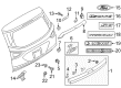 2017 Ford Escape Tailgate Handle Diagram - GJ5Z-7843400-BA