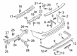 2021 Ford Expedition Bumper Diagram - JL1Z-17K835-GPTM