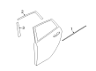 Ford Fiesta Door Moldings Diagram - FE8Z-5420551-A