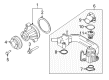 Ford Explorer Thermostat Housing Diagram - F6AZ-8592-AB