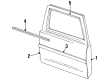 Ford Explorer Sport Trac Weather Strip Diagram - F1TZ-7820708-C