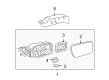 Mercury Milan Car Mirror Diagram - BE5Z-17K707-D