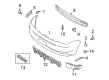 Ford Flex Bumper Diagram - 8A8Z-17D957-APTM