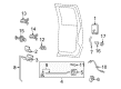 Ford Rear Passenger Door Handle Latch Diagram - 6C3Z-2626413-A