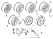 2019 Lincoln Continental Wheel Cover Diagram - GD9Z-1130-A