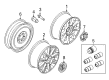 Lincoln Wheel Cover Diagram - 9H6Z-1130-B