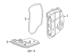 Ford Side Cover Gasket Diagram - 9L8Z-7F396-A