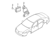 2011 Mercury Milan Parking Assist Distance Sensor Diagram - BE5Z-14C689-A