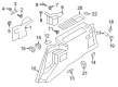 2009 Ford Expedition Cup Holder Diagram - 7L1Z-7813560-AA