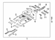 2023 Ford Police Interceptor Utility Rear Crossmember Diagram - L1MZ-7810692-A