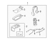 2004 Lincoln Aviator Center Console Base Diagram - 3L2Z78519B42BA