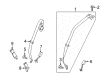 Ford Escape Seat Belt Diagram - CJ5Z-78611B09-AC