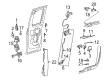 1997 Ford F-250 HD Door Latch Assembly Diagram - 6L3Z-18264A01-C