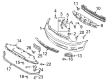 Ford Mustang Bumper Diagram - BR3Z-17D957-AA