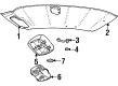 1998 Ford Crown Victoria Dome Light Diagram - F7AZ13776BA