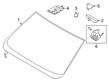 Ford Ranger Windshield Diagram - KB3Z-2103100-A