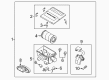 2010 Ford Escape Air Filter Box Diagram - 9L8Z-9661-A