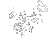 Ford Explorer Steering Column Cover Diagram - F87Z-3530-EA