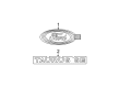 2002 Ford Taurus Emblem Diagram - YF1Z-7442528-DA