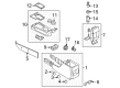 Lincoln Center Console Latch Diagram - 6H6Z-54061A34-AA